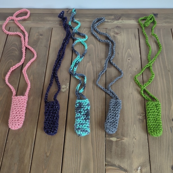 Handmade Crochet Lipgloss Lip Balm Chapstick Cozy Cover - Picture 5 of 9